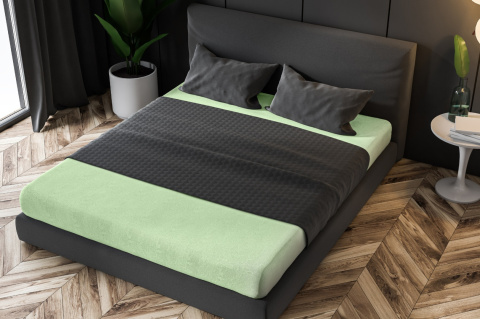 Prześcieradło frotte z gumką Seladongrün 100x200 cm Prześcieradło frotte z gumką Seladongrün 100x200 cm