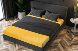 Prześcieradło frotte z gumką Gelb 90x200 cm