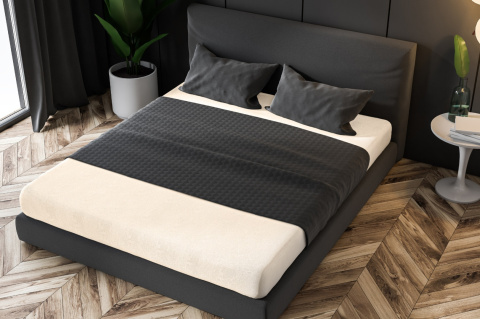 Prześcieradło frotte z gumką Ecru 200x220 cm Prześcieradło frotte z gumką Ecru 200x220 cm
