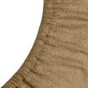 Prześcieradło frotte z gumką Dunkelbeige 100x200 cm Prześcieradło frotte z gumką Dunkelbeige 100x200 cm