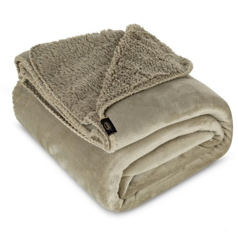 KOC TEDY BEŻ 200X220 BEŻ KOC TEDY BEŻ 200X220 BEŻ