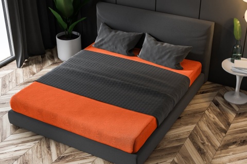 Prześcieradło frotte z gumką Orange 90x200 cm Prześcieradło frotte z gumką Orange 90x200 cm