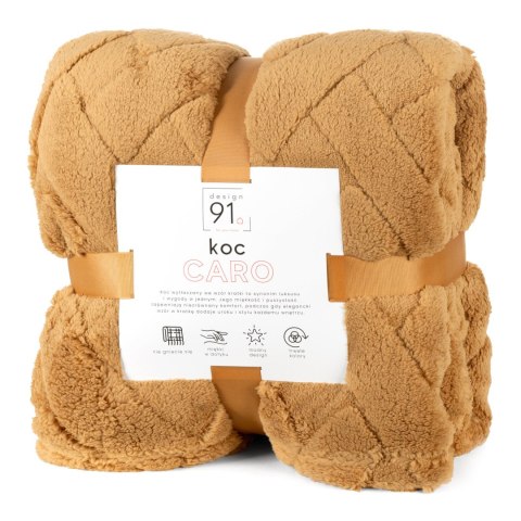 KOC CARO 170X210 CM MIODOWY